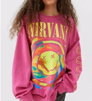 Nirvana crewneck sweatshirt - Courtesy of UrbanOutfitters.com