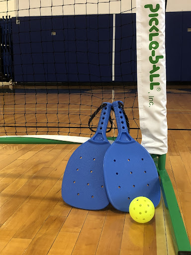 Pickleball is a student favorite in Sandburg P.E. classes - Courtesy of Allie Bragassi