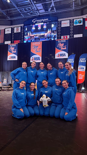 The Eaglettes team poses with pride at the State competition - Photo courtesy of Hope Heeg