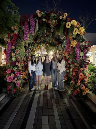 A group of Sandburg friends celebrating "Galentine’s Day" -
Photo courtesy of Kaitlyn Massey